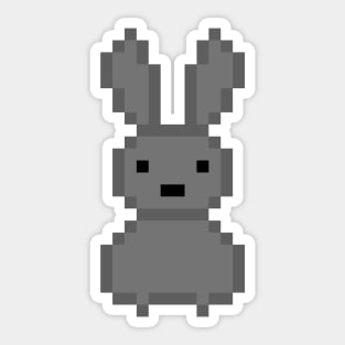 Grey bunny Sticker